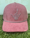 SURFGOAT Shaka Vibes Corduroy  Hat-Dusty Rose