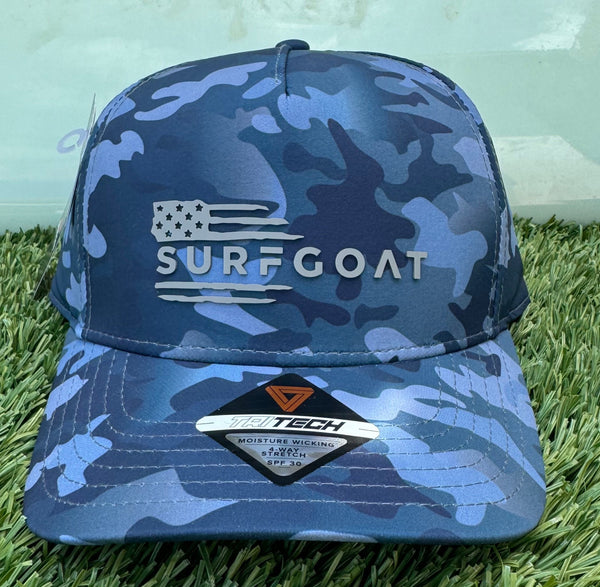 SURFGOAT Logo Flag Hat -HydroCamo