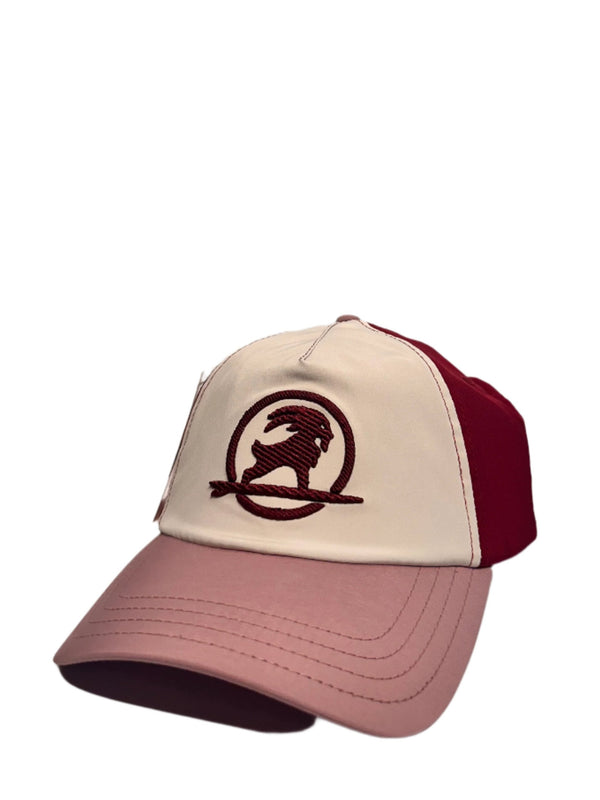 SURFGOAT Logo Flag (Crimson/cream)