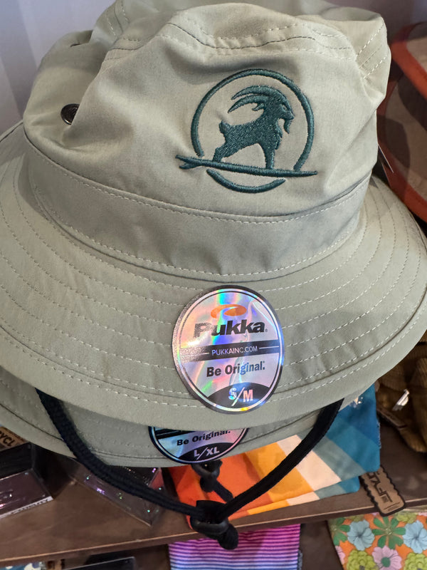 SURFGOAT Logo BUCKET. SPF UPF 50