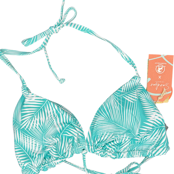 SURFGOAT Fern- Women’s SWIM Tie Bikini Top & Low Waist Tie Bottoms SET