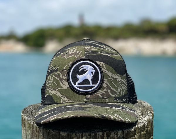 SURFGOAT Logo Hat (Camo / White)