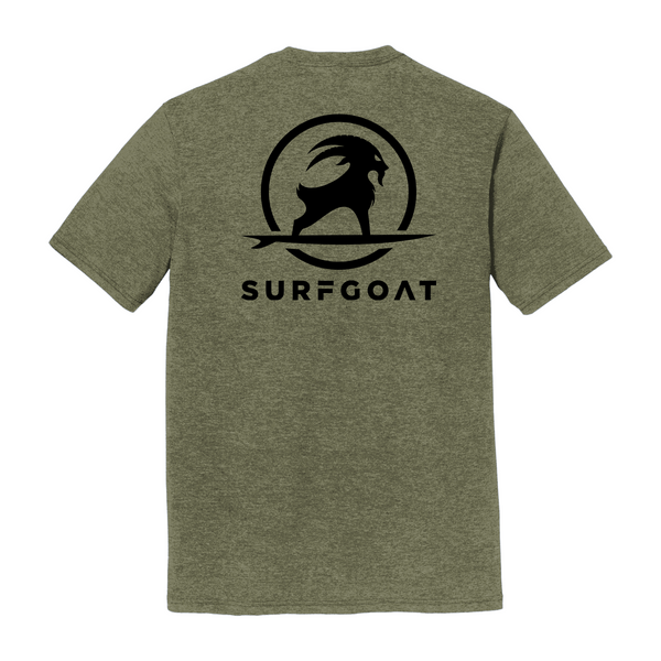 SURFGOAT Short-Sleeved Tee (Military Green / Black)