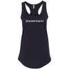 SURFGOAT AMPED Women's Racerback Tank (Black / White)