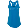 SURFGOAT AMPED Women's Racerback Tank (Blue / White)