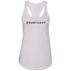 SURFGOAT AMPED Women's Racerback Tank (White / Black)