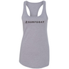 SURFGOAT AMPED Women's Racerback Tank (Heather Gray / Black)